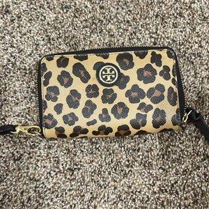 Tory Burch Cheetah Wristlet